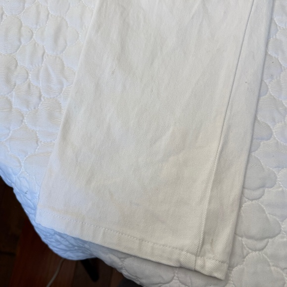 Agolde 90's Pinch Waist High Rise Straight Jeans in White Size 25 - Picture 8 of 11